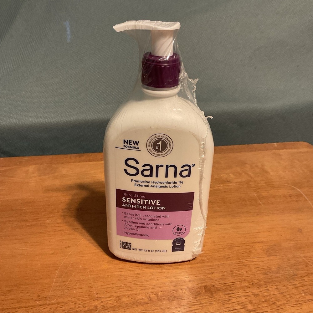 Sarna Sensitive Anti Itch Lotion Steroid Free 12 Oz Sealed